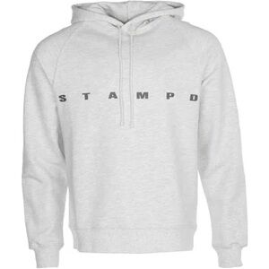 Stampd Strike Logo Hoodie, Heather Grey, Medium